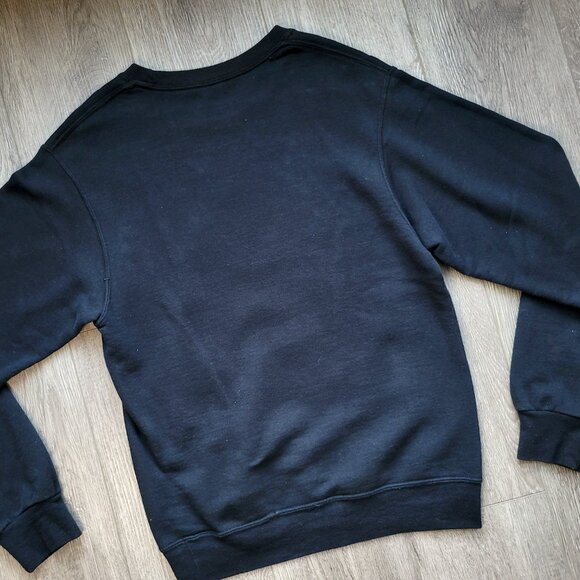 Black Fruit of the Loom Sweater Customized with Orchid Design, size S - Picture 8 of 8